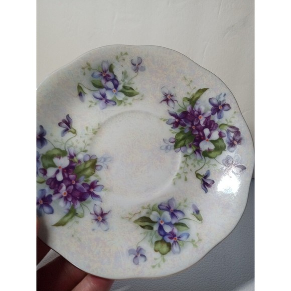 Vintage Teacup And Saucer Del Mar Japan Hand Painted 24 Karat Gold Floral Old G1 - Picture 5 of 8